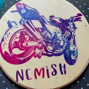 Personalized circle wood plaques